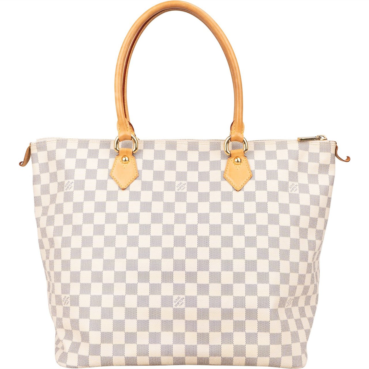 Louis Vuitton Monogram Damier Azur Saleya GM Handbag Wit