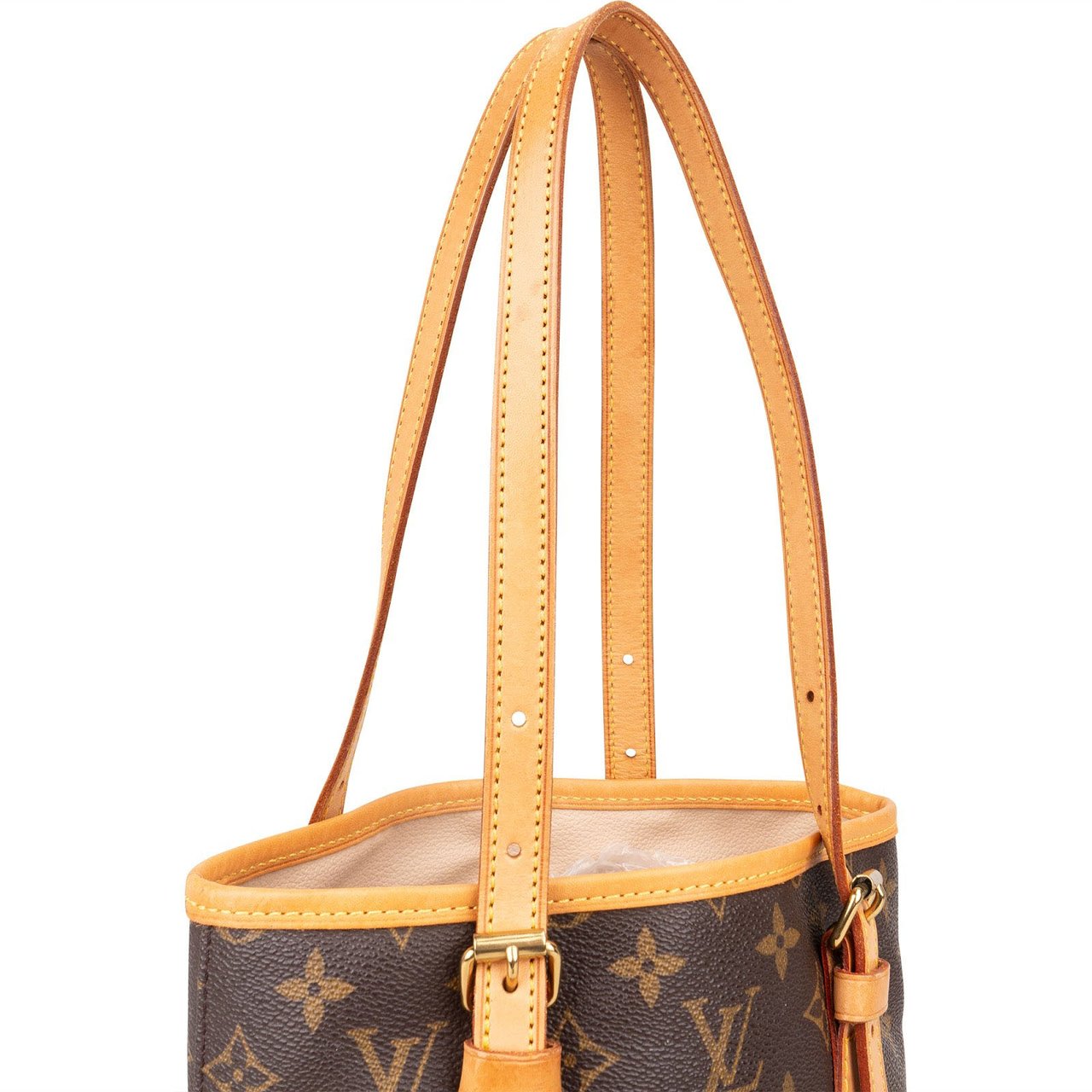 Louis Vuitton Louis Vuitton Monogram Canvas Bucket PM Shoulder Bag Bruin