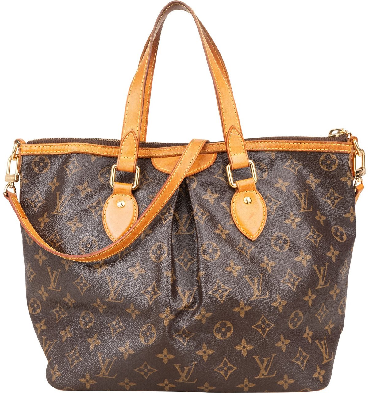 Louis Vuitton Monogram Canvas Palermo PM Handbag Bruin
