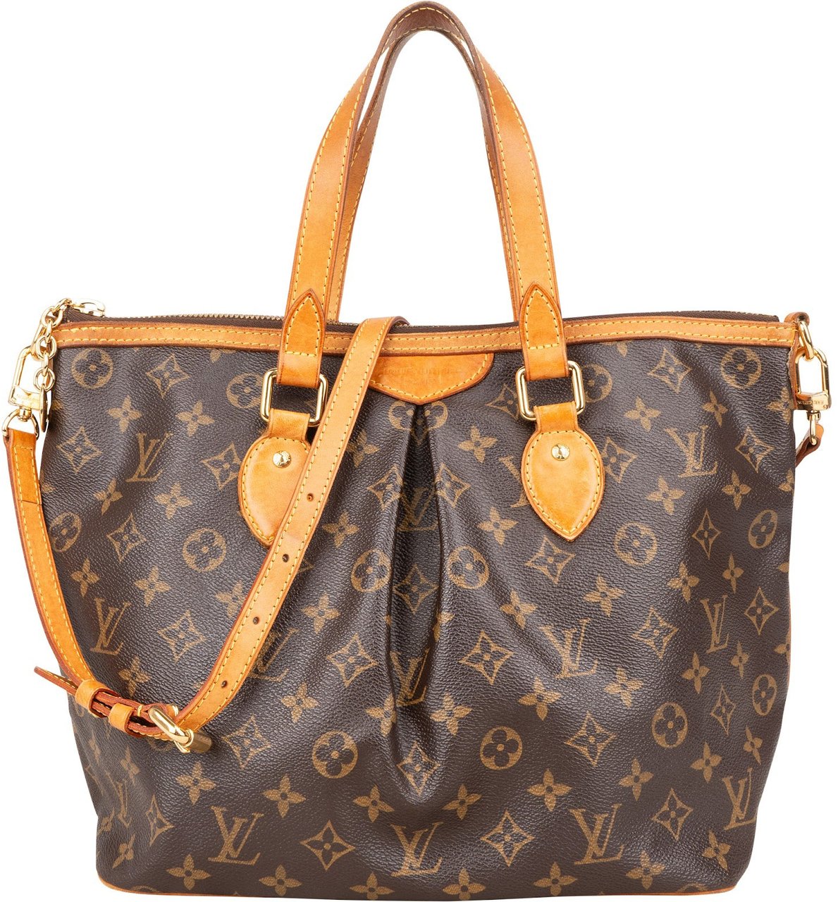 Louis Vuitton Monogram Canvas Palermo PM Handbag Bruin