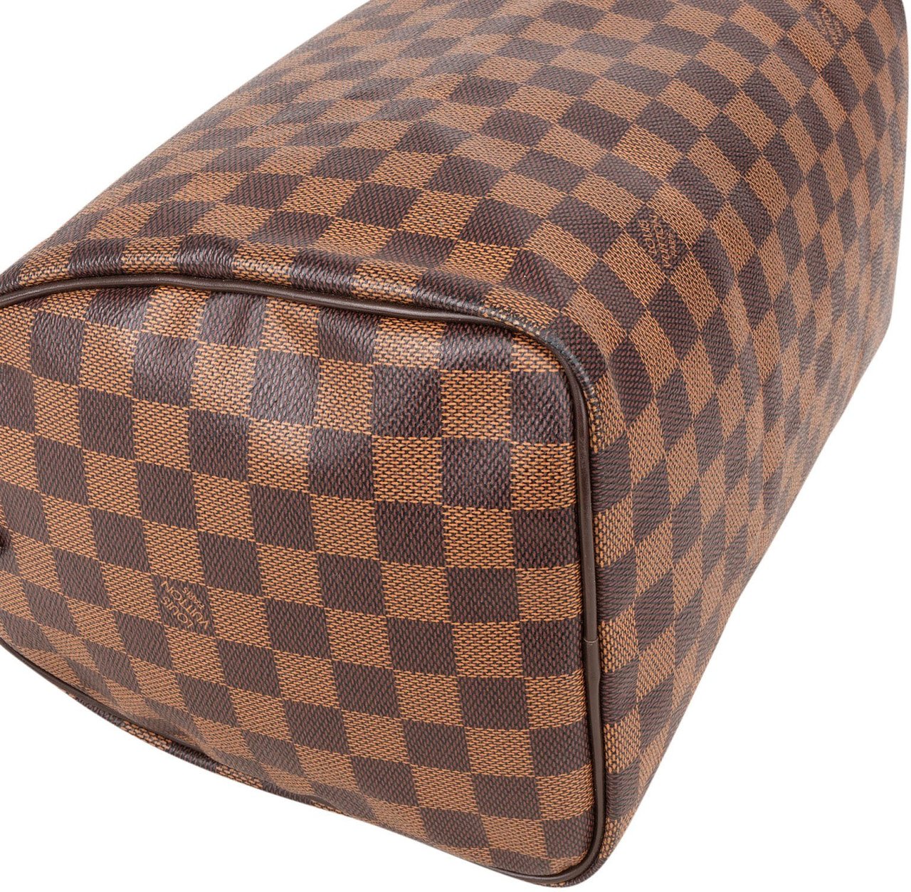 Louis Vuitton Monogram Damier Ebene Speedy 30 Handbag Bruin