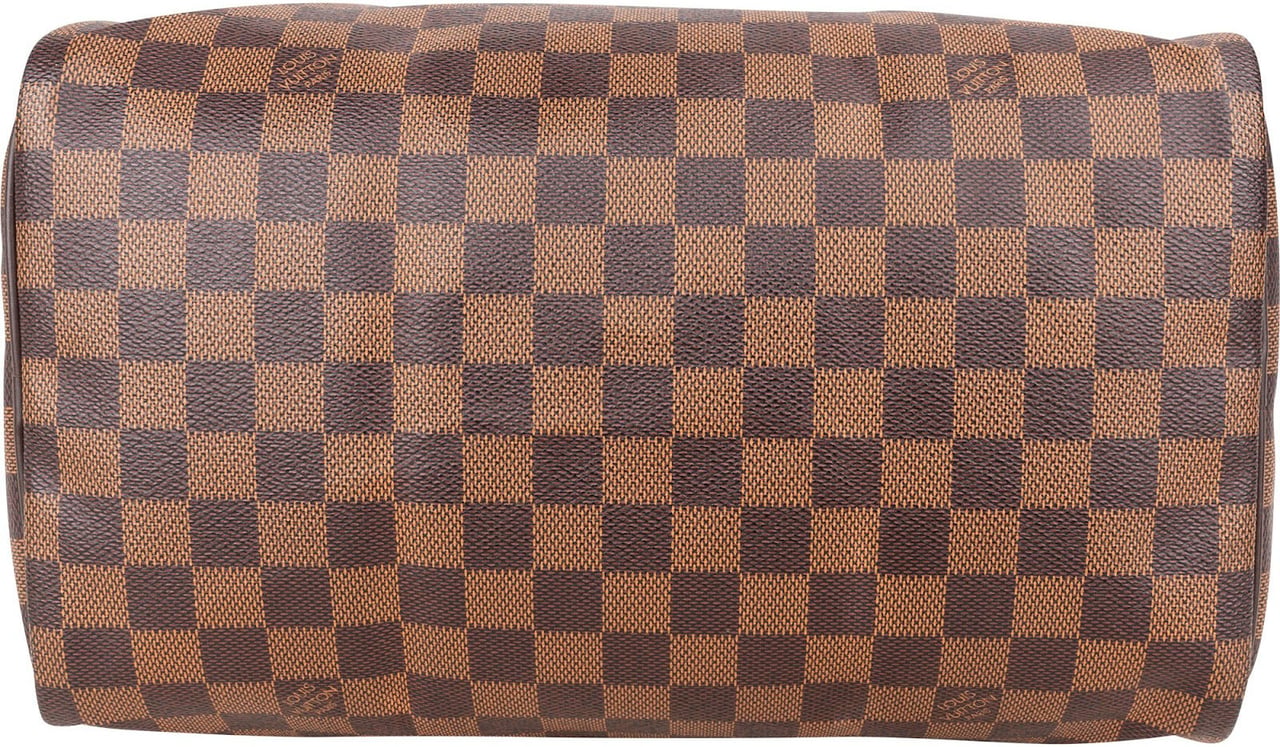 Louis Vuitton Monogram Damier Ebene Speedy 30 Handbag Bruin