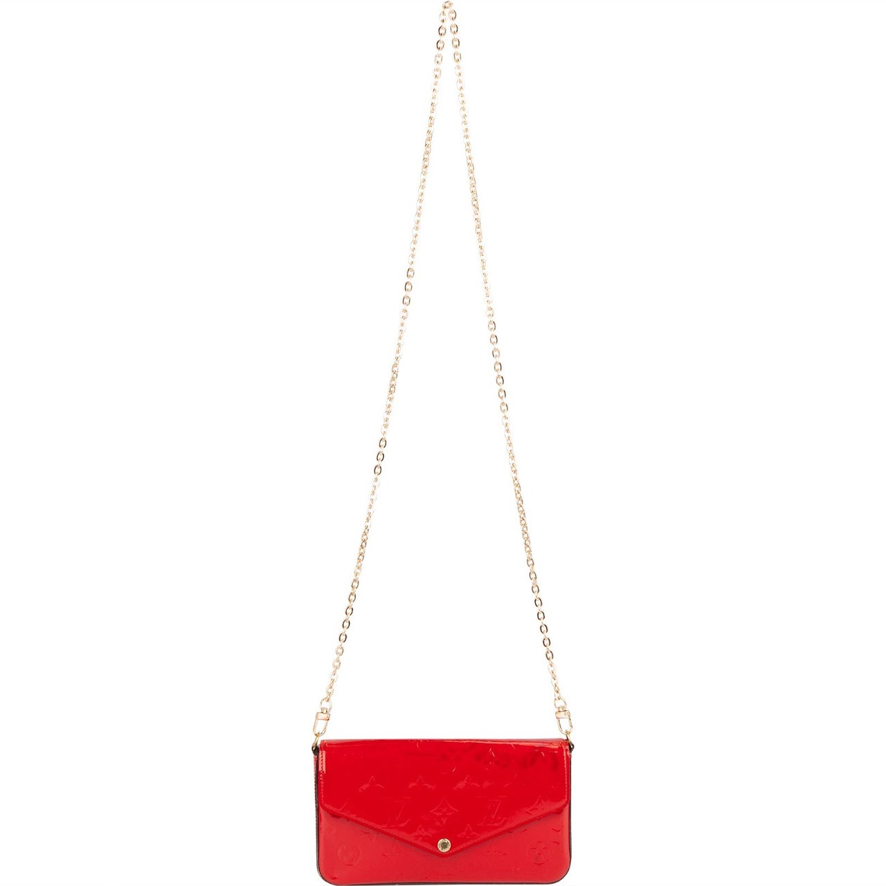 Louis Vuitton Louis Vuitton Vernis Monogram Felicie Crossbody Bag Rood