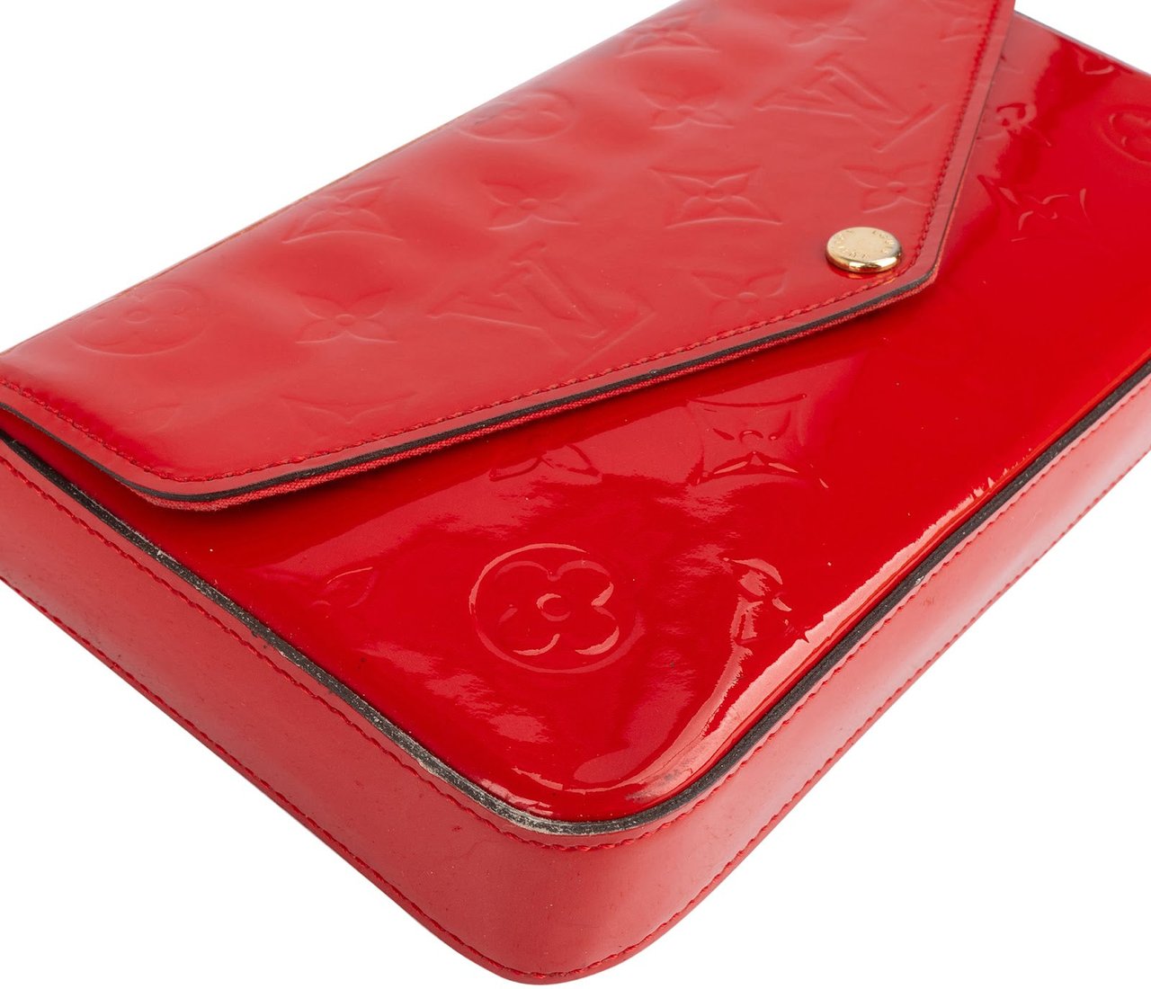 Louis Vuitton Louis Vuitton Vernis Monogram Felicie Crossbody Bag Rood