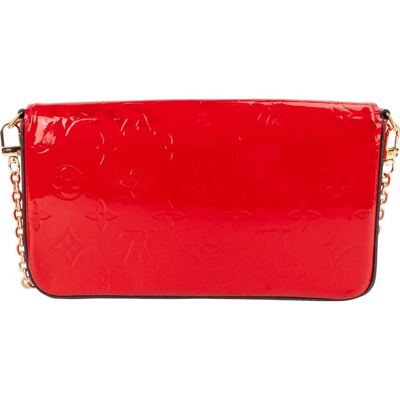 Louis Vuitton Louis Vuitton Vernis Monogram Felicie Crossbody Bag Rood