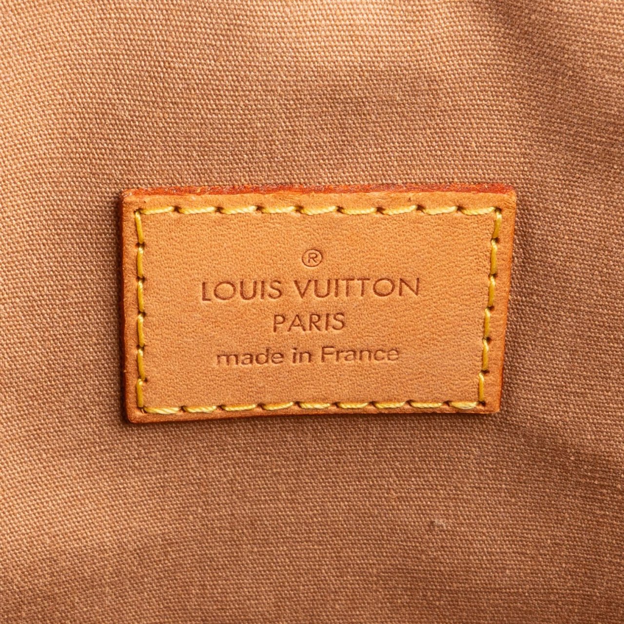 Louis Vuitton Monogram Vernis Leather Brentwood Shoulder Bag Beige
