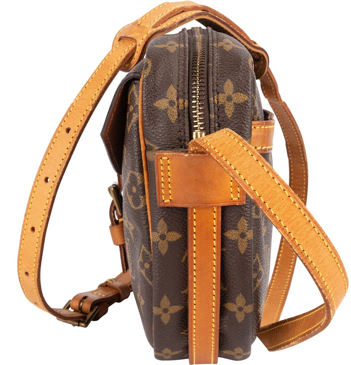 Louis Vuitton Louis Vuitton Monogram Canvas Jeune Fille MM Crossbody Bag Bruin