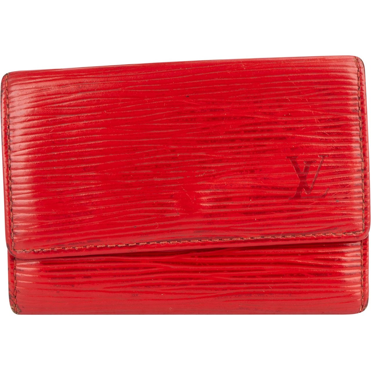 Louis Vuitton Louis Vuitton Red Epi Leather Keyholder Rood