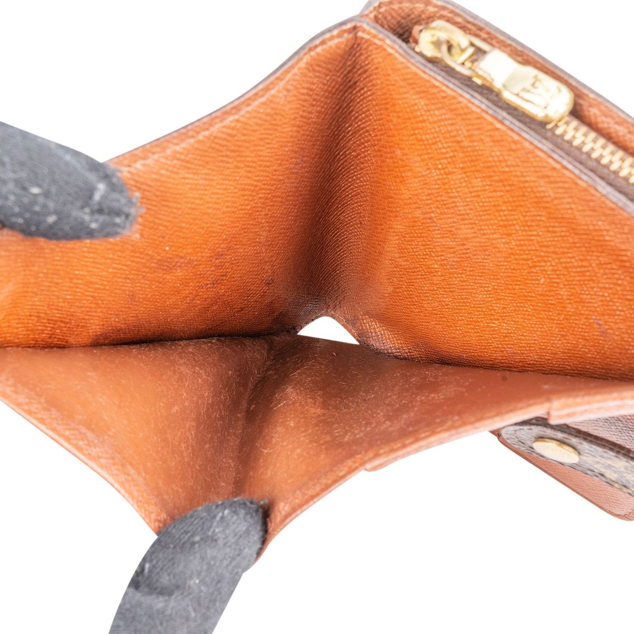 Louis Vuitton Louis Vuitton Monogram Canvas Clip Wallet Bruin