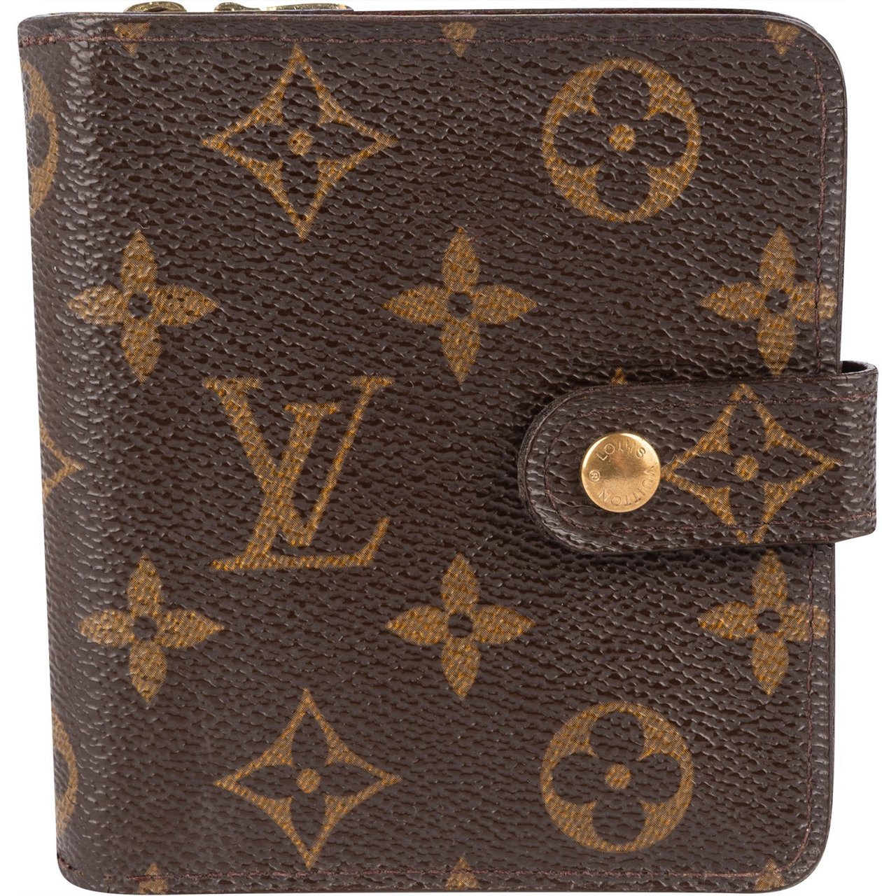 Louis Vuitton Louis Vuitton Monogram Canvas Clip Wallet Bruin
