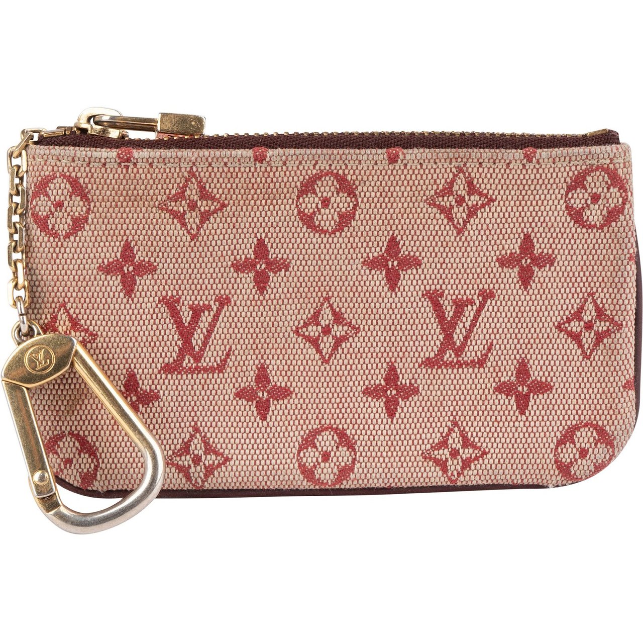 Louis Vuitton Louis Vuitton Monogram Mini Lin Key Pouch Rood