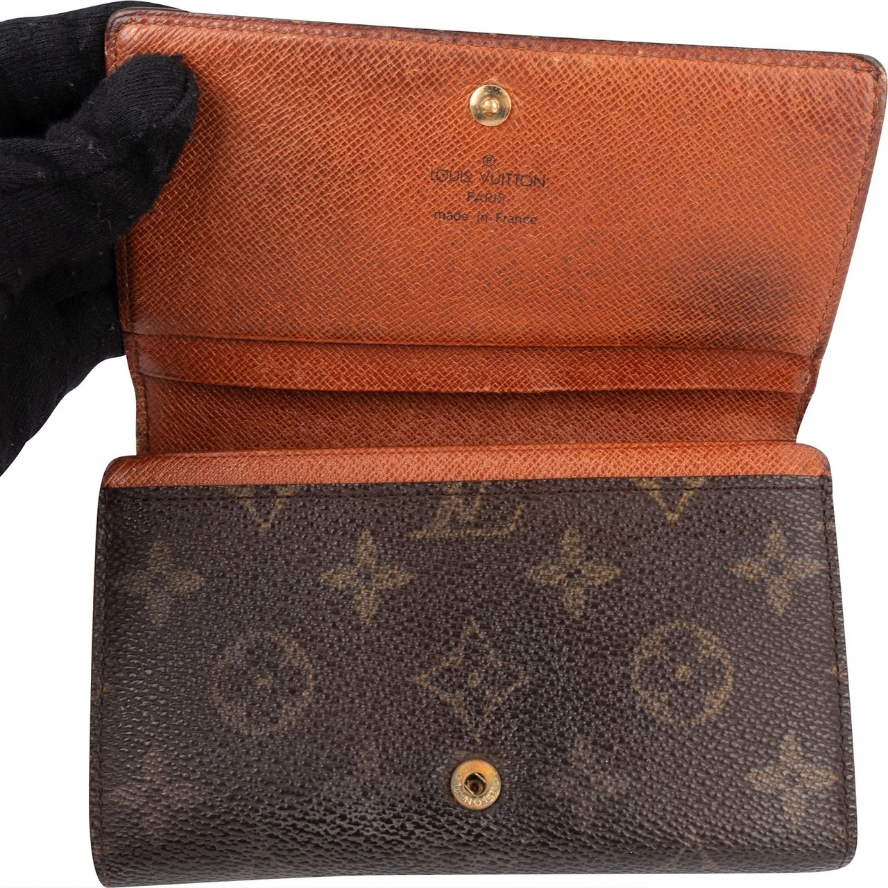 Louis Vuitton Louis Vuitton Monogram Canvas Tresor Wallet Bruin
