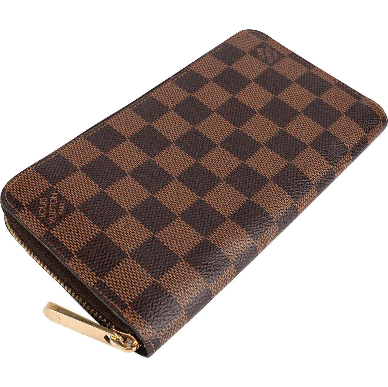 Louis Vuitton Louis Vuitton Monogram Damier Ebene Zippy Wallet Bruin