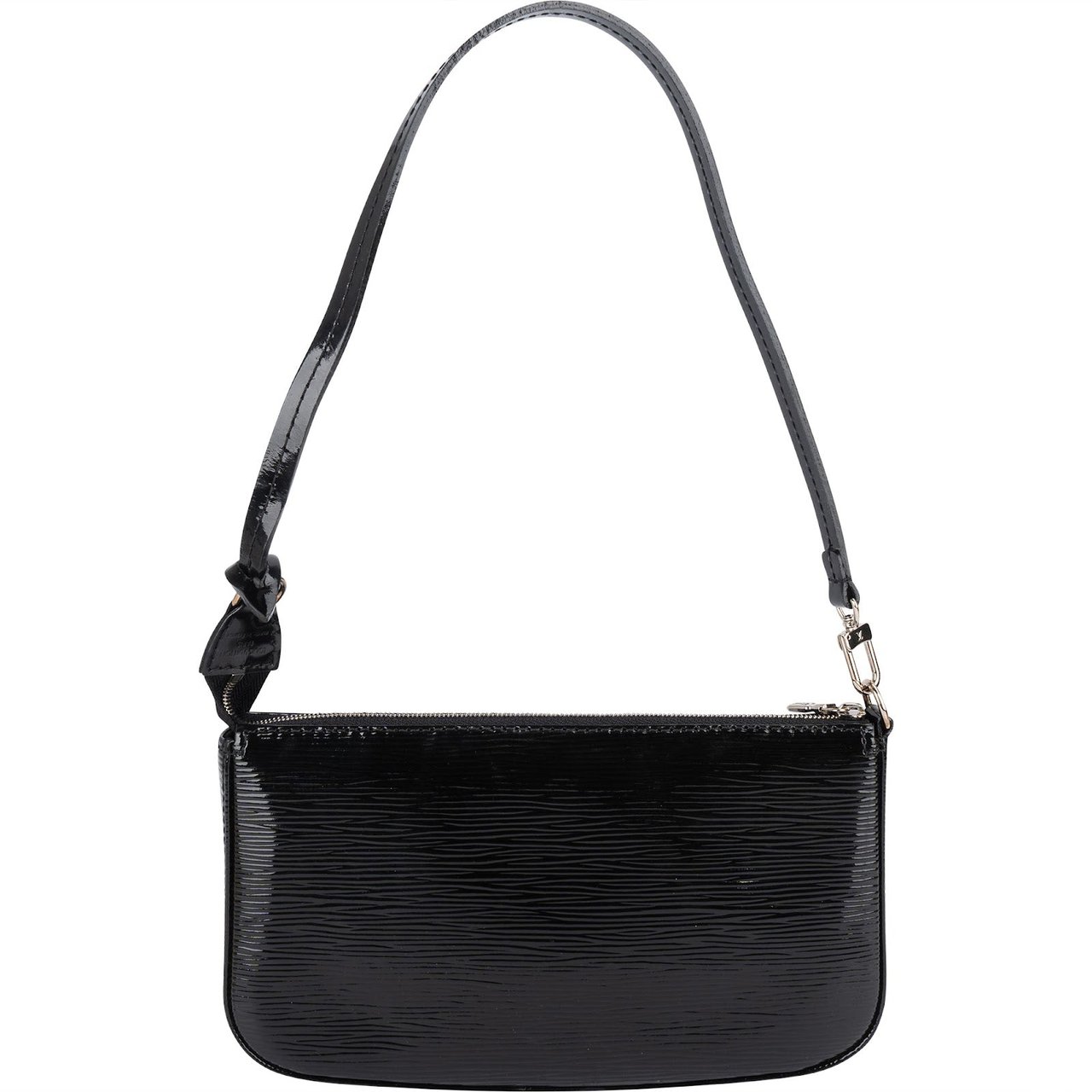Louis Vuitton Electric Noir Epi Leather NM Pochette Shoulder Bag Zwart