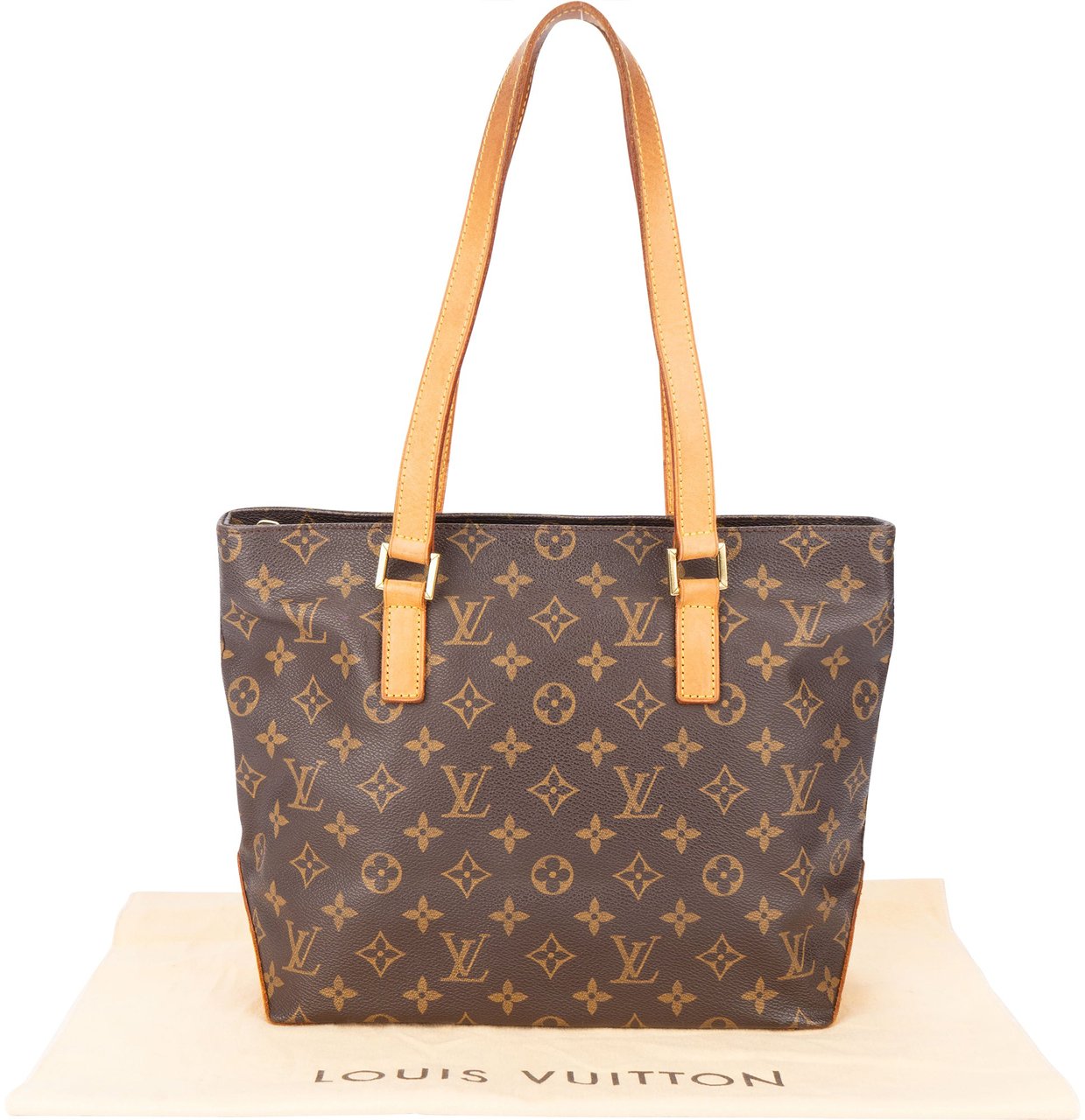 Louis Vuitton Louis Vuitton Canvas Monogram Cabas Piano Shoulder Bag Bruin