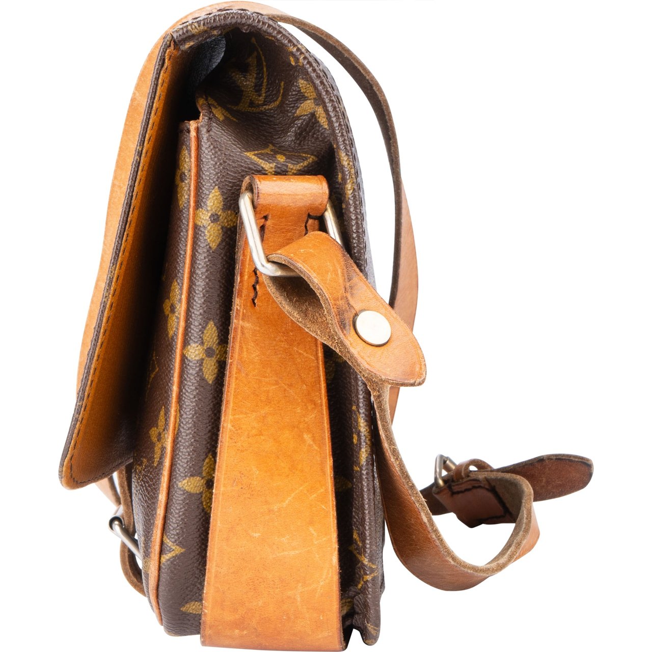 Louis Vuitton Louis Vuitton Canvas Monogram Cartouchiere MM Crossbody Bag Divers