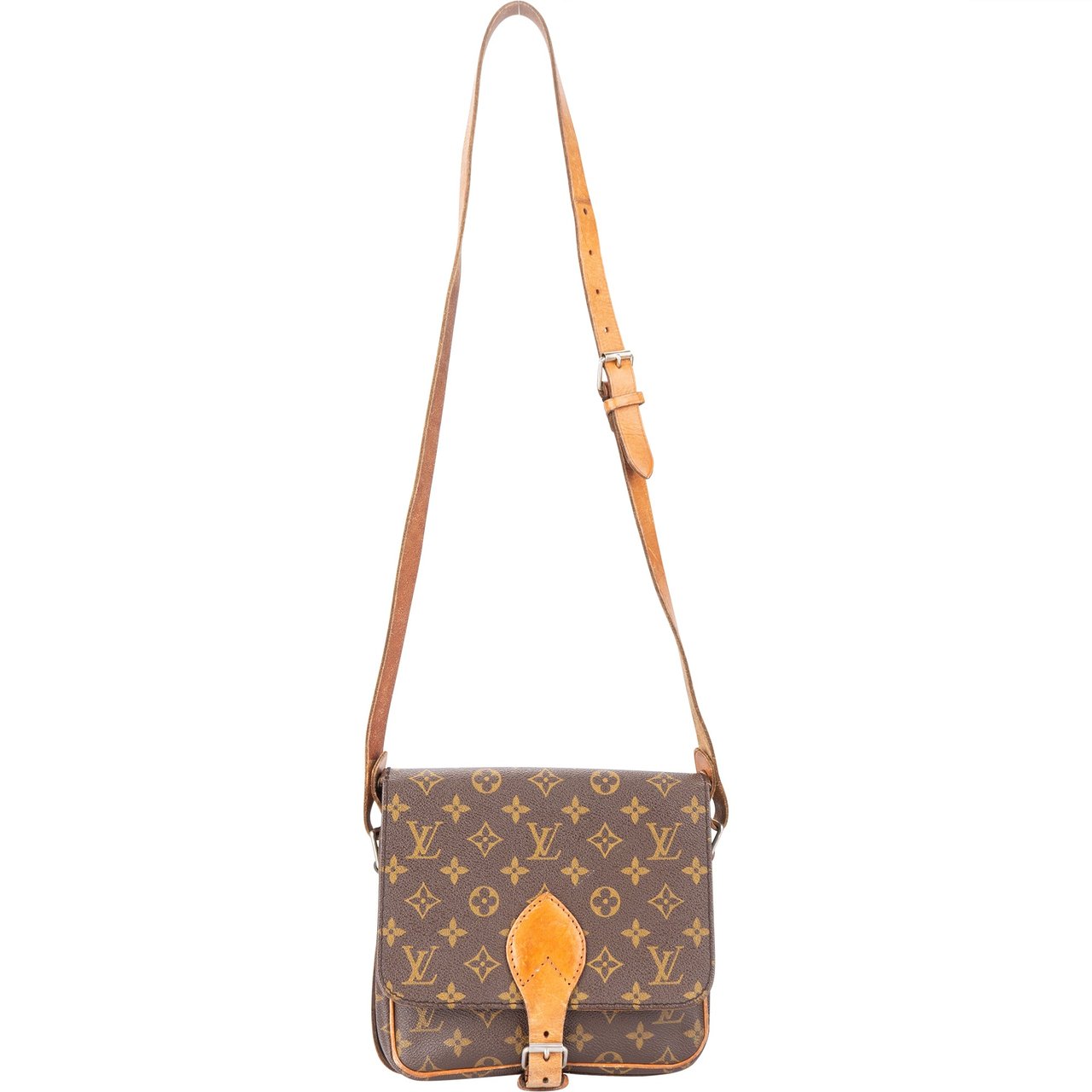 Louis Vuitton Louis Vuitton Canvas Monogram Cartouchiere MM Crossbody Bag Divers
