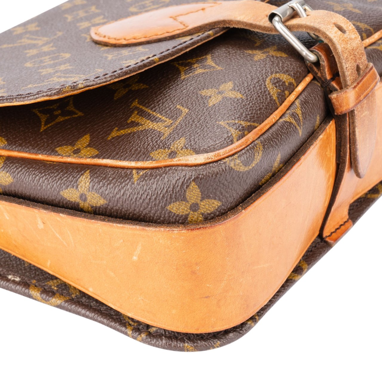 Louis Vuitton Louis Vuitton Canvas Monogram Cartouchiere MM Crossbody Bag Divers