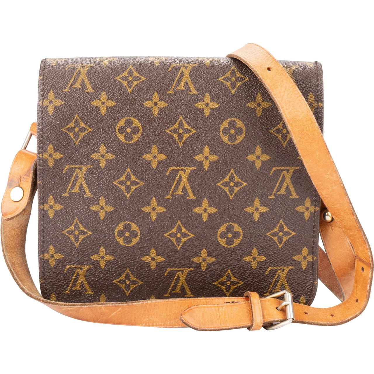 Louis Vuitton Louis Vuitton Canvas Monogram Cartouchiere MM Crossbody Bag Divers