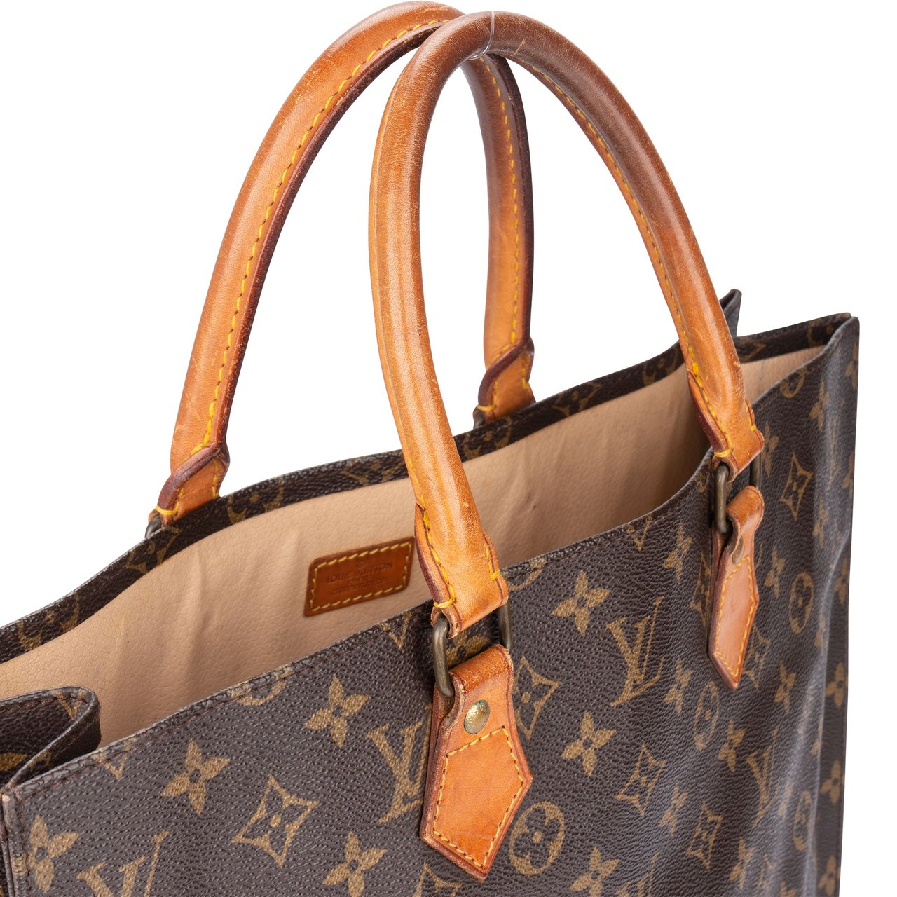 Louis Vuitton Louis Vuitton Canvas Monogram Sac Plat Handbag Divers