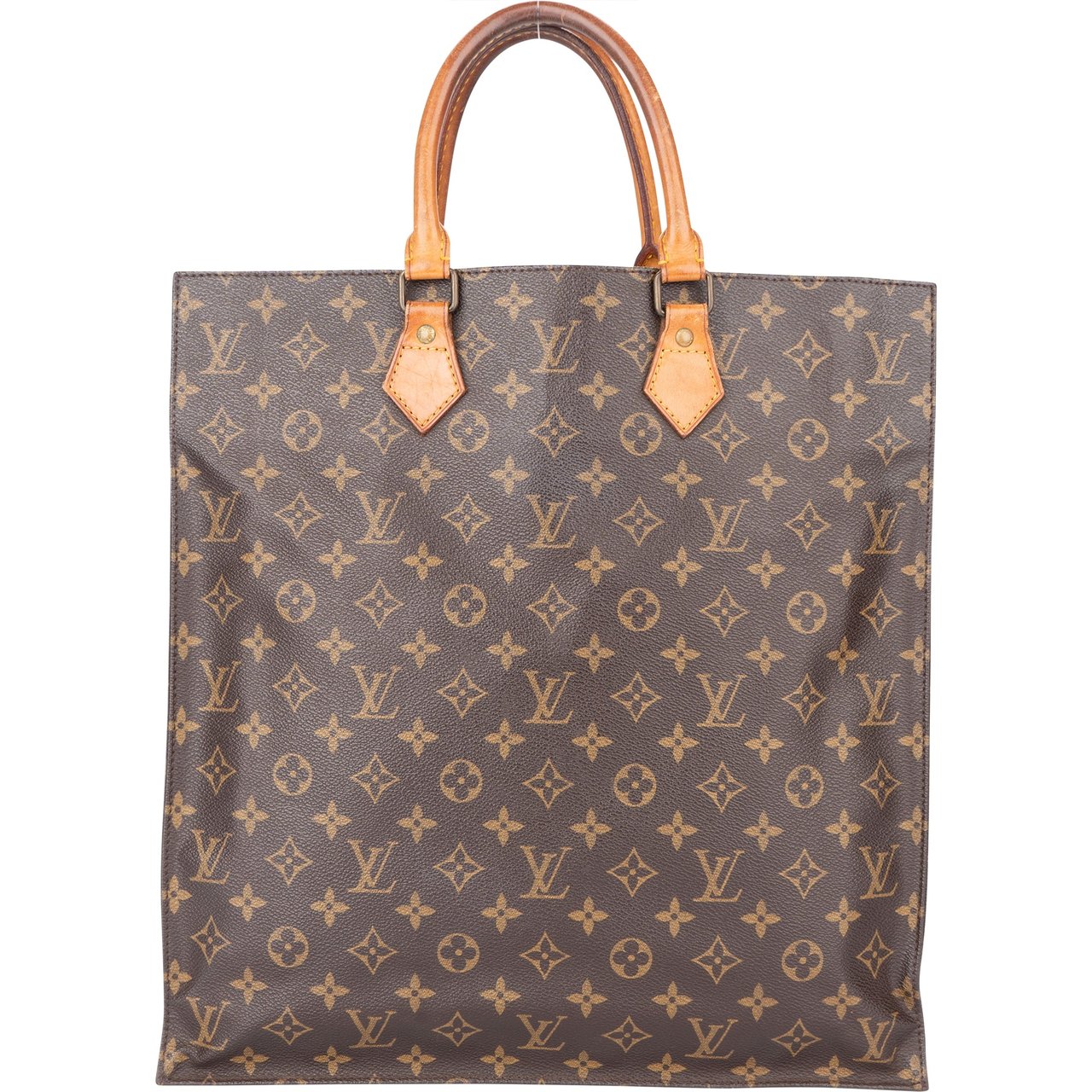 Louis Vuitton Louis Vuitton Canvas Monogram Sac Plat Handbag Divers