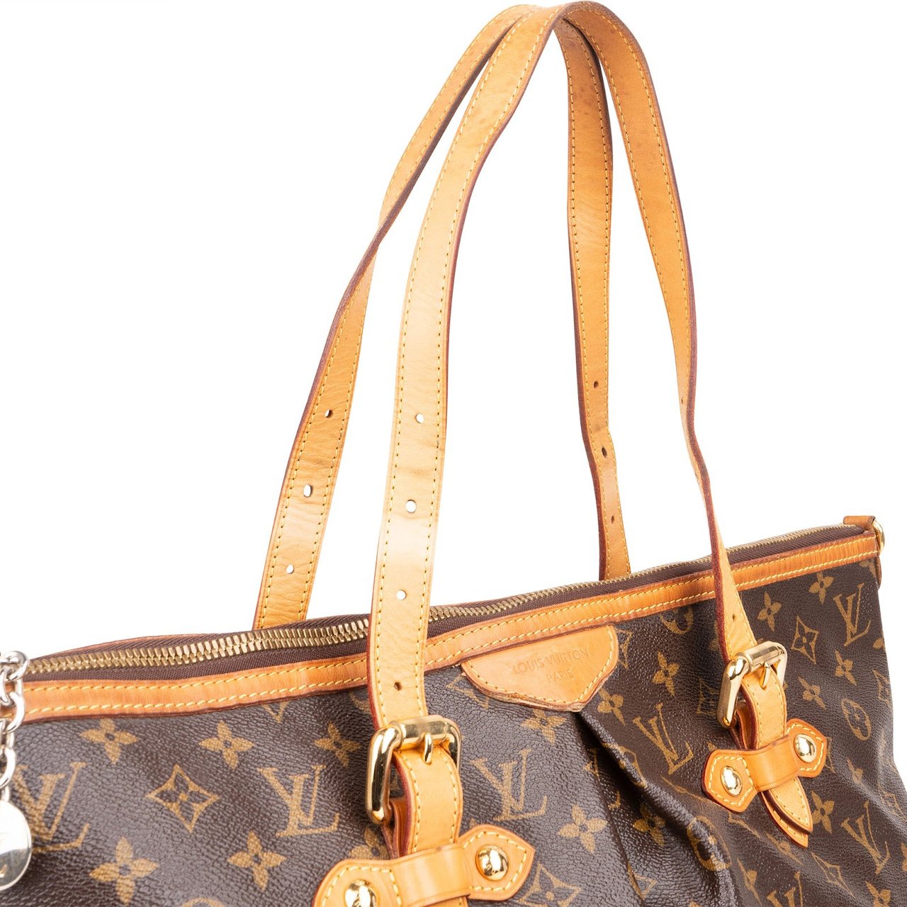 Louis Vuitton Monogram Canvas Palermo GM Shoulder Bag Bruin