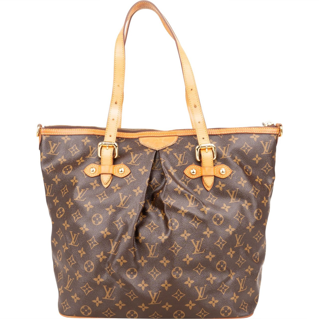 Louis Vuitton Monogram Canvas Palermo GM Shoulder Bag Bruin