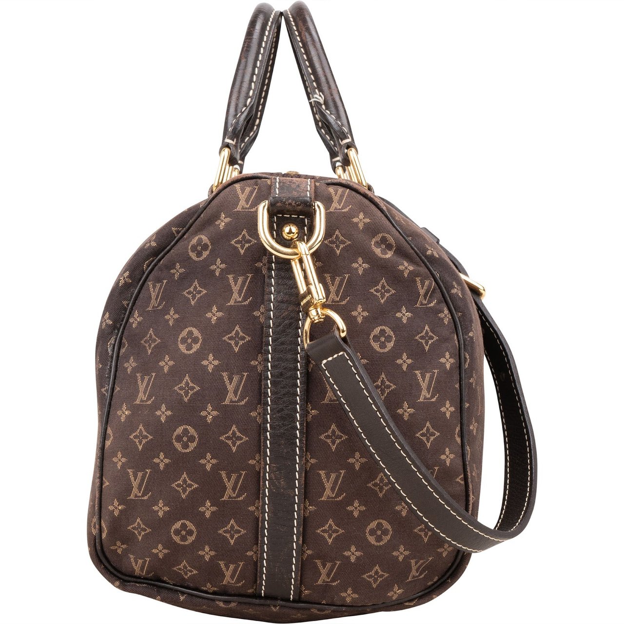 Louis Vuitton Mini Lin Monogram Speedy 30 Bandoulière Handbag Bruin