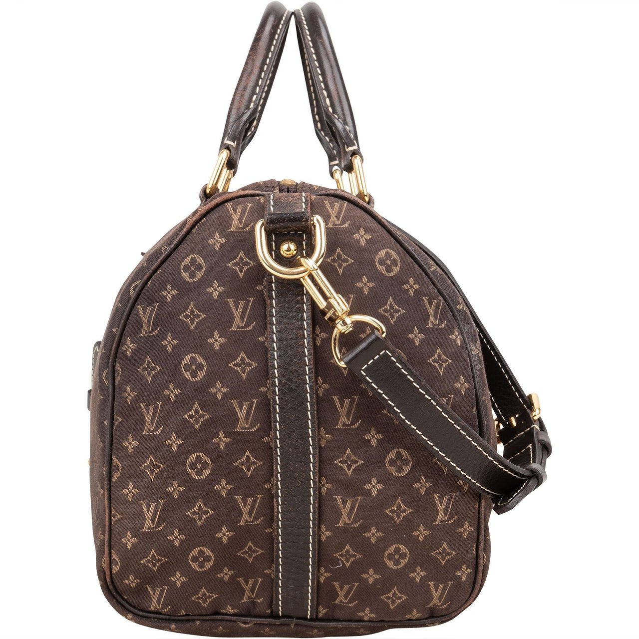 Louis Vuitton Mini Lin Monogram Speedy 30 Bandoulière Handbag Bruin