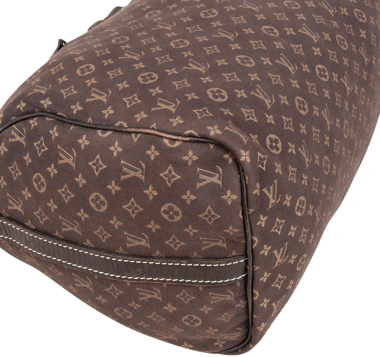 Louis Vuitton Mini Lin Monogram Speedy 30 Bandoulière Handbag Bruin