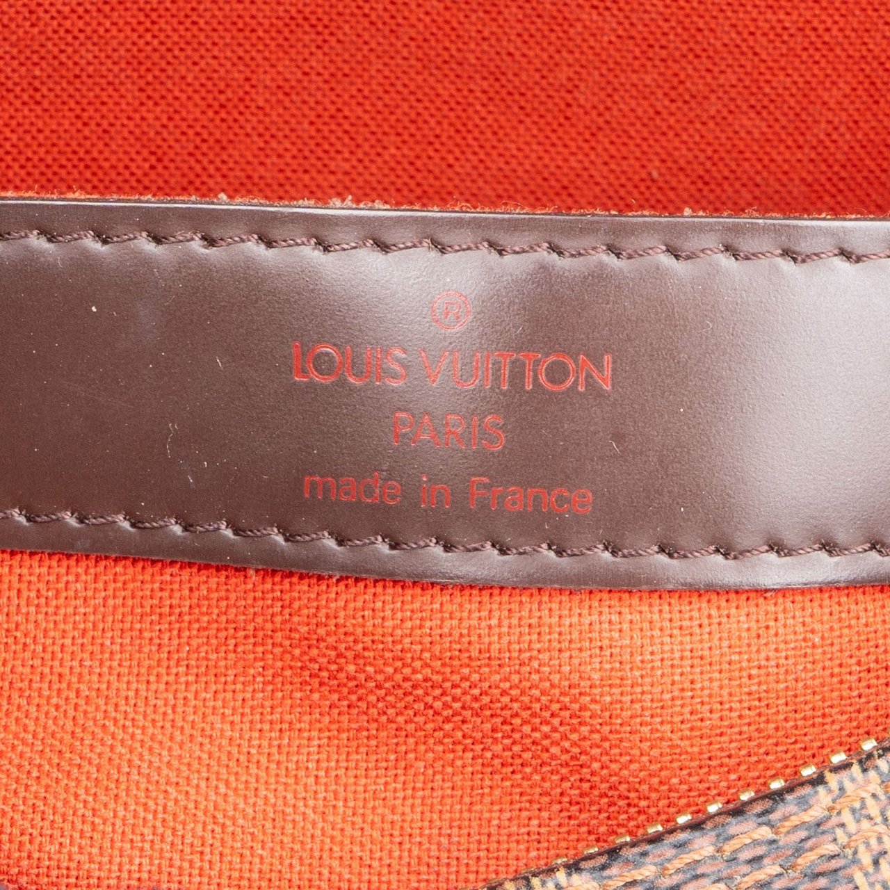 Louis Vuitton Monogram Damier Ebene Naviglio Messenger Crossbody Bag Bruin