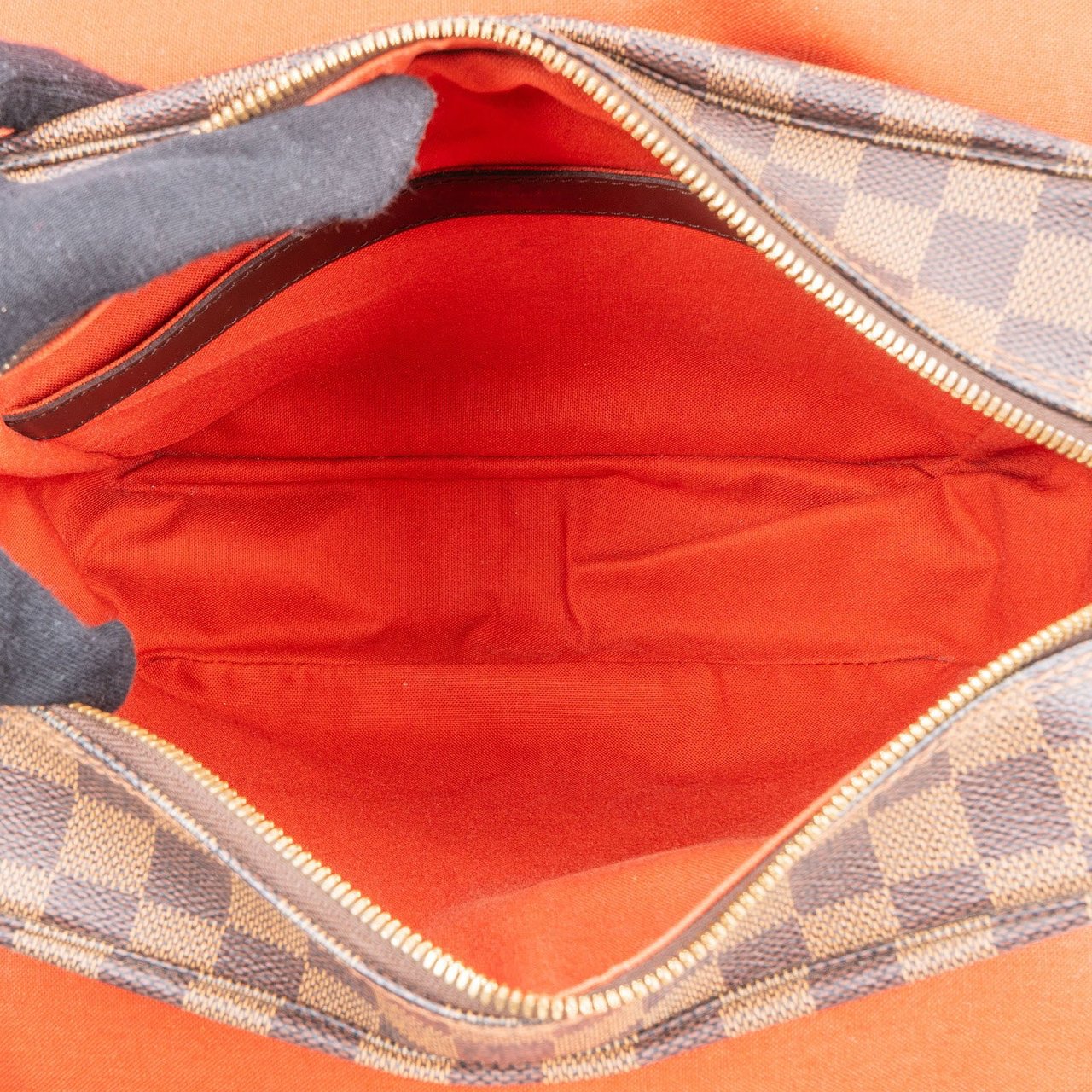 Louis Vuitton Monogram Damier Ebene Naviglio Messenger Crossbody Bag Bruin