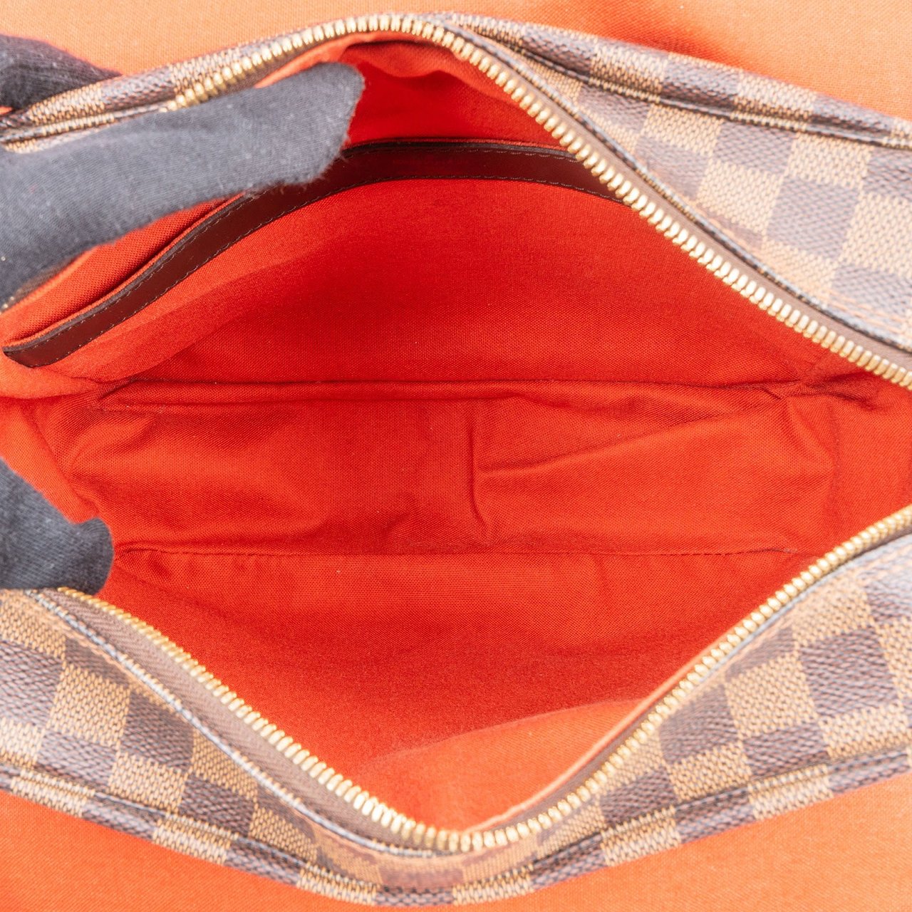 Louis Vuitton Monogram Damier Ebene Naviglio Messenger Crossbody Bag Bruin
