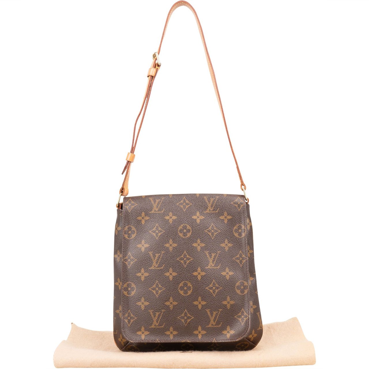 Louis Vuitton Monogram Canvas Musette Salsa PM Shoulder Bag Bruin