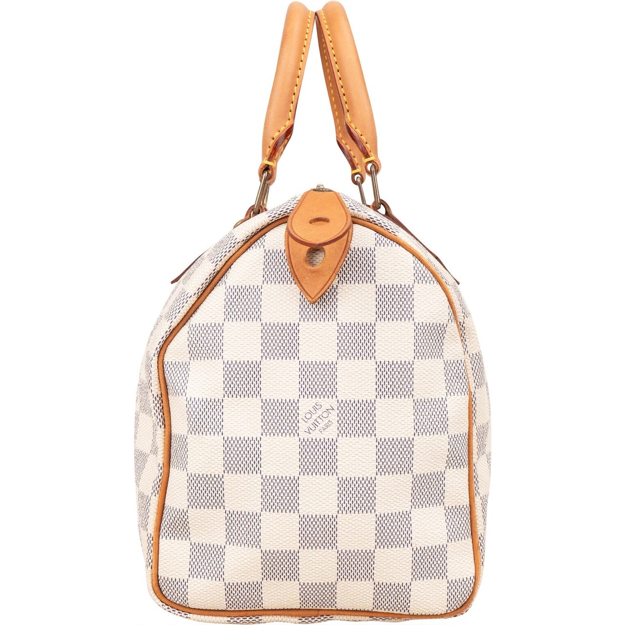 Louis Vuitton Louis Vuitton Monogram Damier Azur Canvas Speedy 25 Handbag Wit