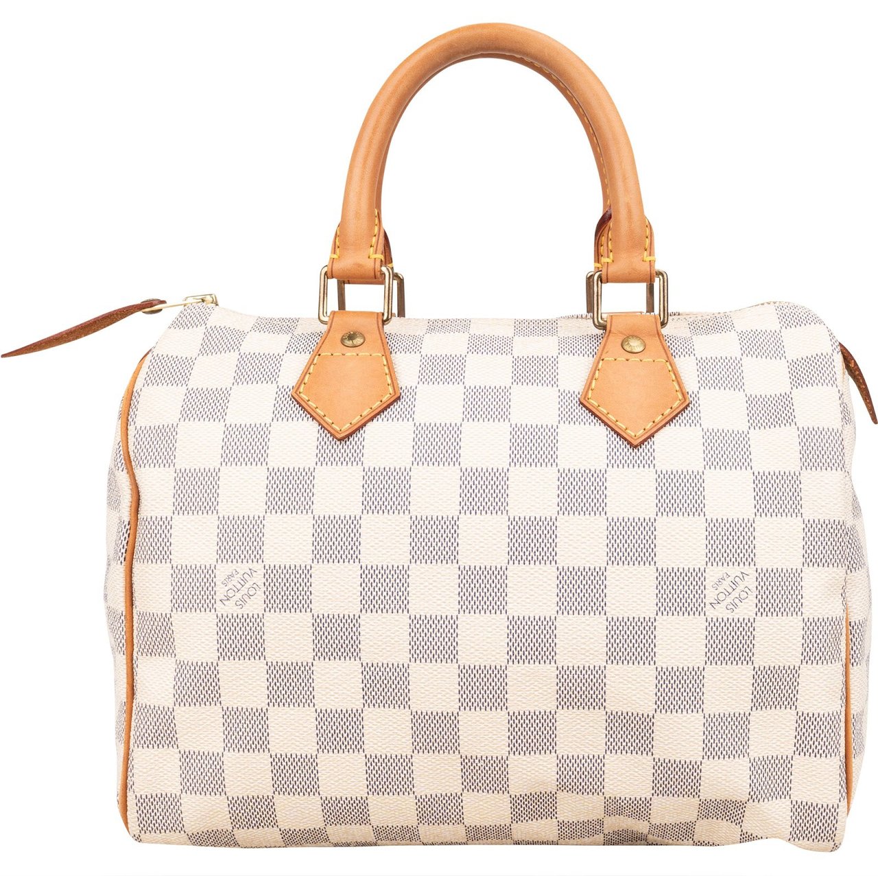 Louis Vuitton Louis Vuitton Monogram Damier Azur Canvas Speedy 25 Handbag Wit