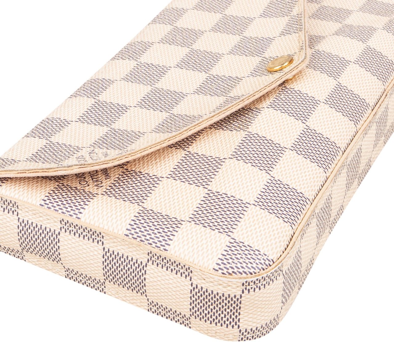 Louis Vuitton Louis Vuitton Monogram Damier Azur Canvas Pochette Félicie Crossbody Bag Wit