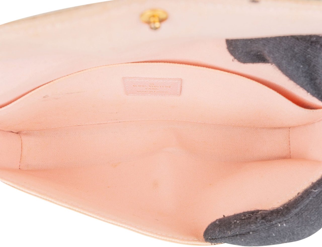 Louis Vuitton Louis Vuitton Monogram Damier Azur Canvas Pochette Félicie Crossbody Bag Wit