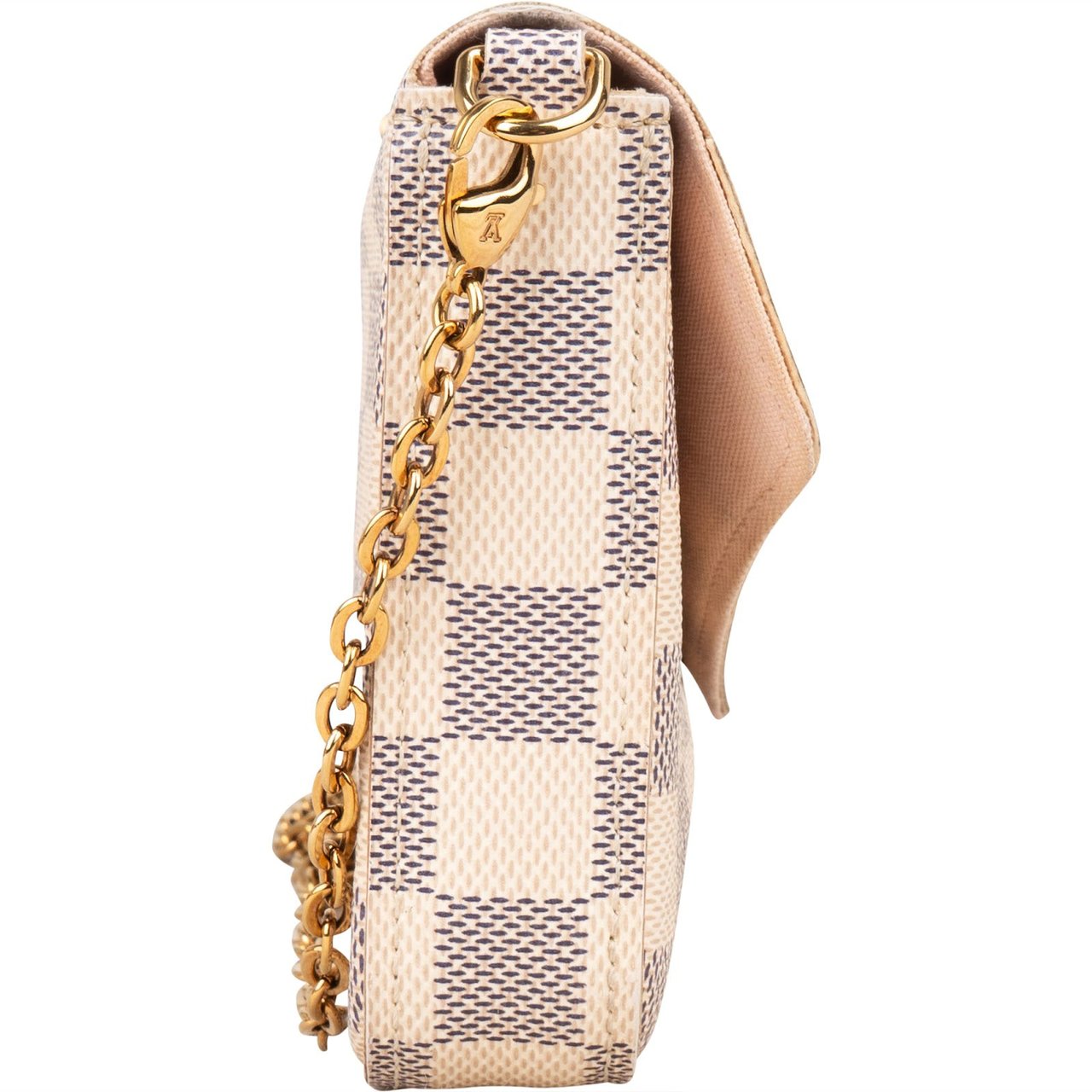 Louis Vuitton Louis Vuitton Monogram Damier Azur Canvas Pochette Félicie Crossbody Bag Wit