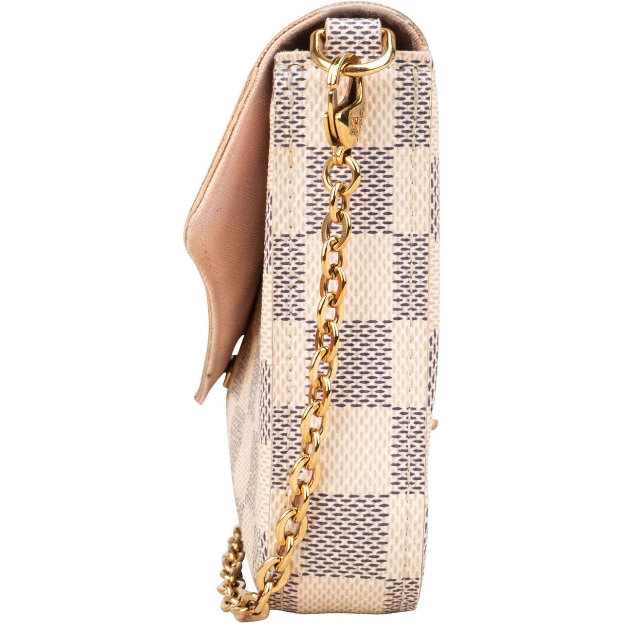 Louis Vuitton Louis Vuitton Monogram Damier Azur Canvas Pochette Félicie Crossbody Bag Wit