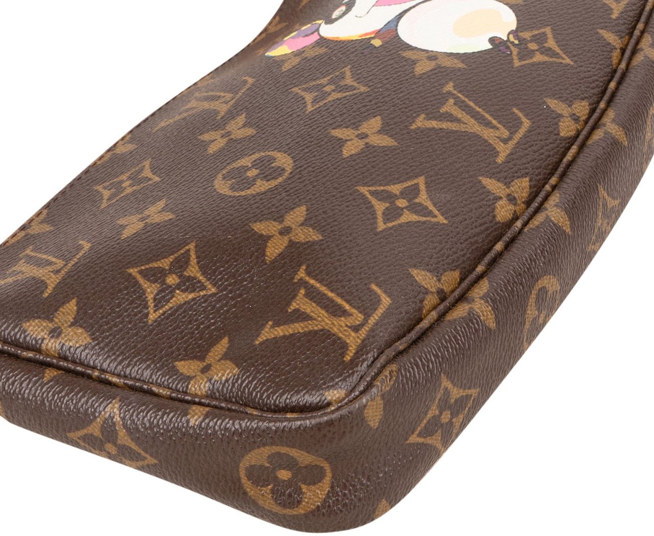 Louis Vuitton Louis Vuitton Monogram Canvas Limited Edition Takashi Murakami Panda Pochette Accessoires Handbag Bruin