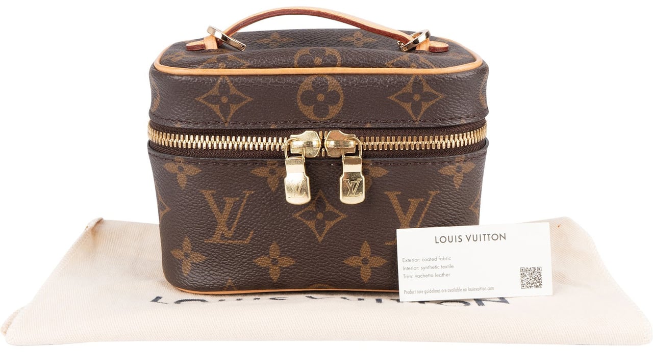 Louis Vuitton Louis Vuitton Monogram Canvas Nice Nano Vanity Handbag Bruin