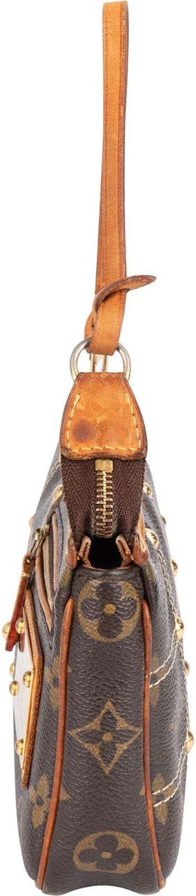 Louis Vuitton Louis Vuitton Monogram Canvas Limited Riveting Pochette Accessoires Handbag Bruin