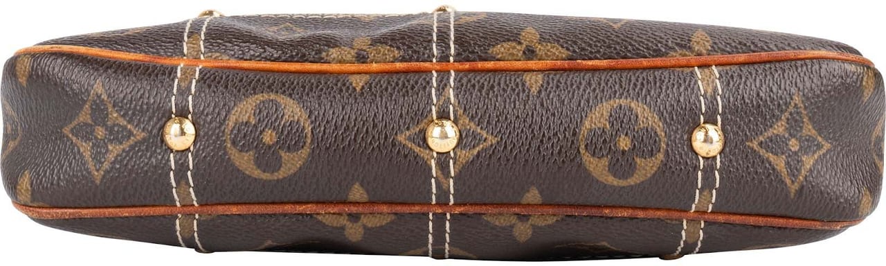 Louis Vuitton Louis Vuitton Monogram Canvas Limited Riveting Pochette Accessoires Handbag Bruin