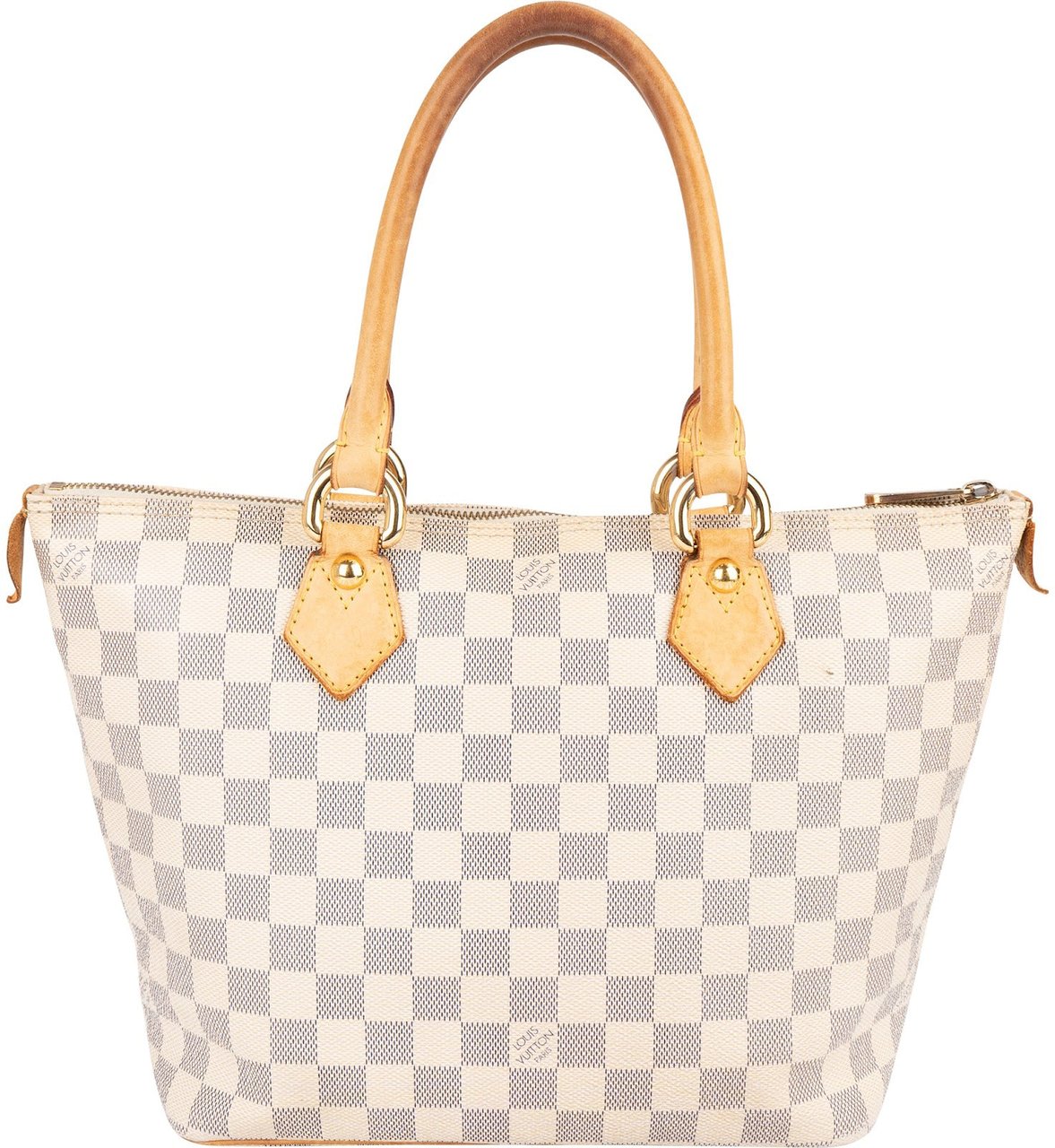 Louis Vuitton Monogram Damier Azur Canvas Saleya PM Handbag Beige
