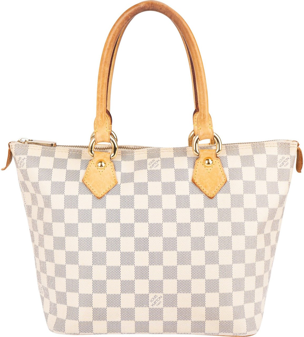 Louis Vuitton Louis Vuitton Monogram Damier Azur Canvas Saleya PM Handbag Beige