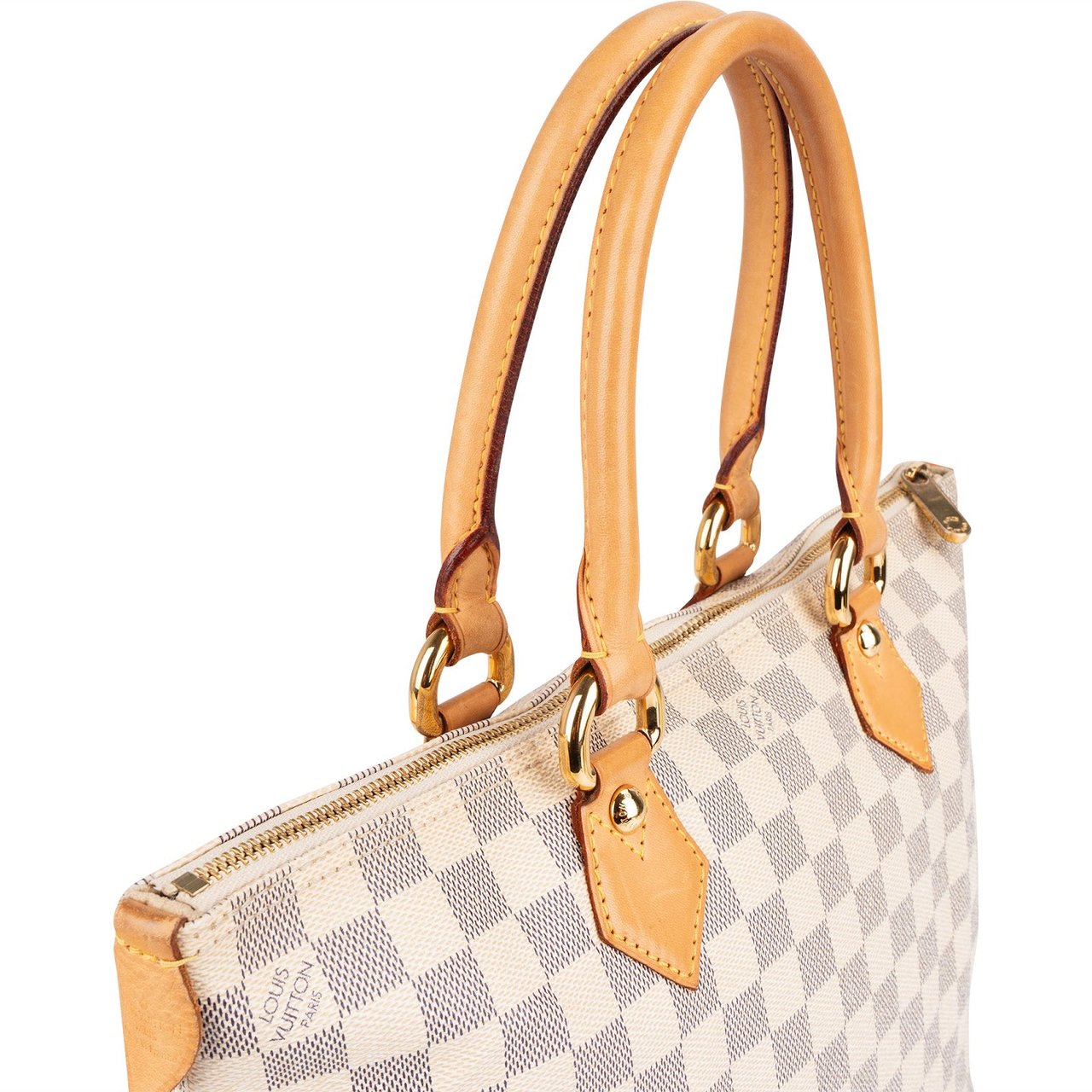 Louis Vuitton Louis Vuitton Monogram Damier Azur Saleya PM Handbag Beige