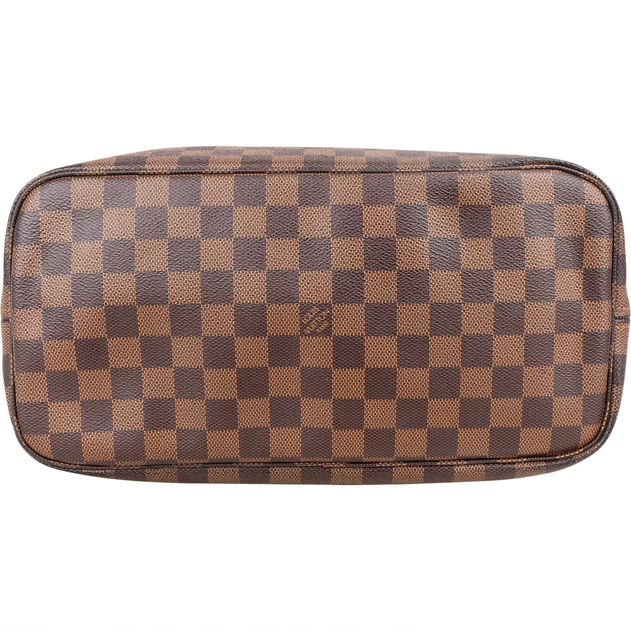 Louis Vuitton Monogram Damier Ebene Neverfull MM Shoulder Bag Bruin