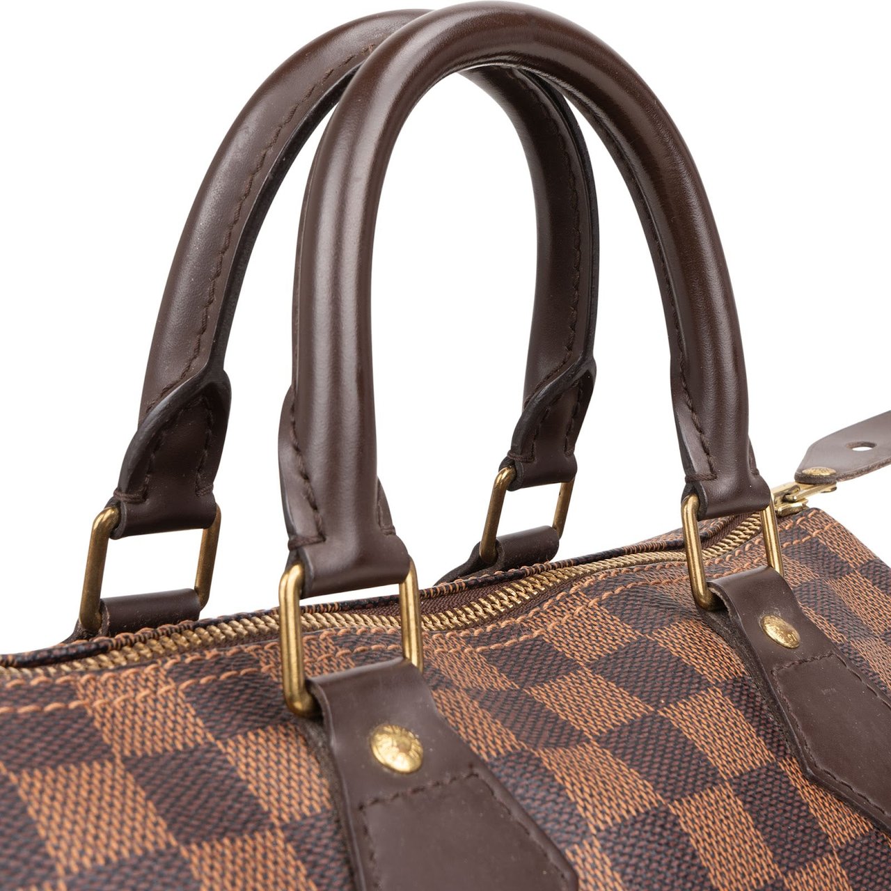 Louis Vuitton Monogram Damier Ebene Speedy 25 Handbag Bruin