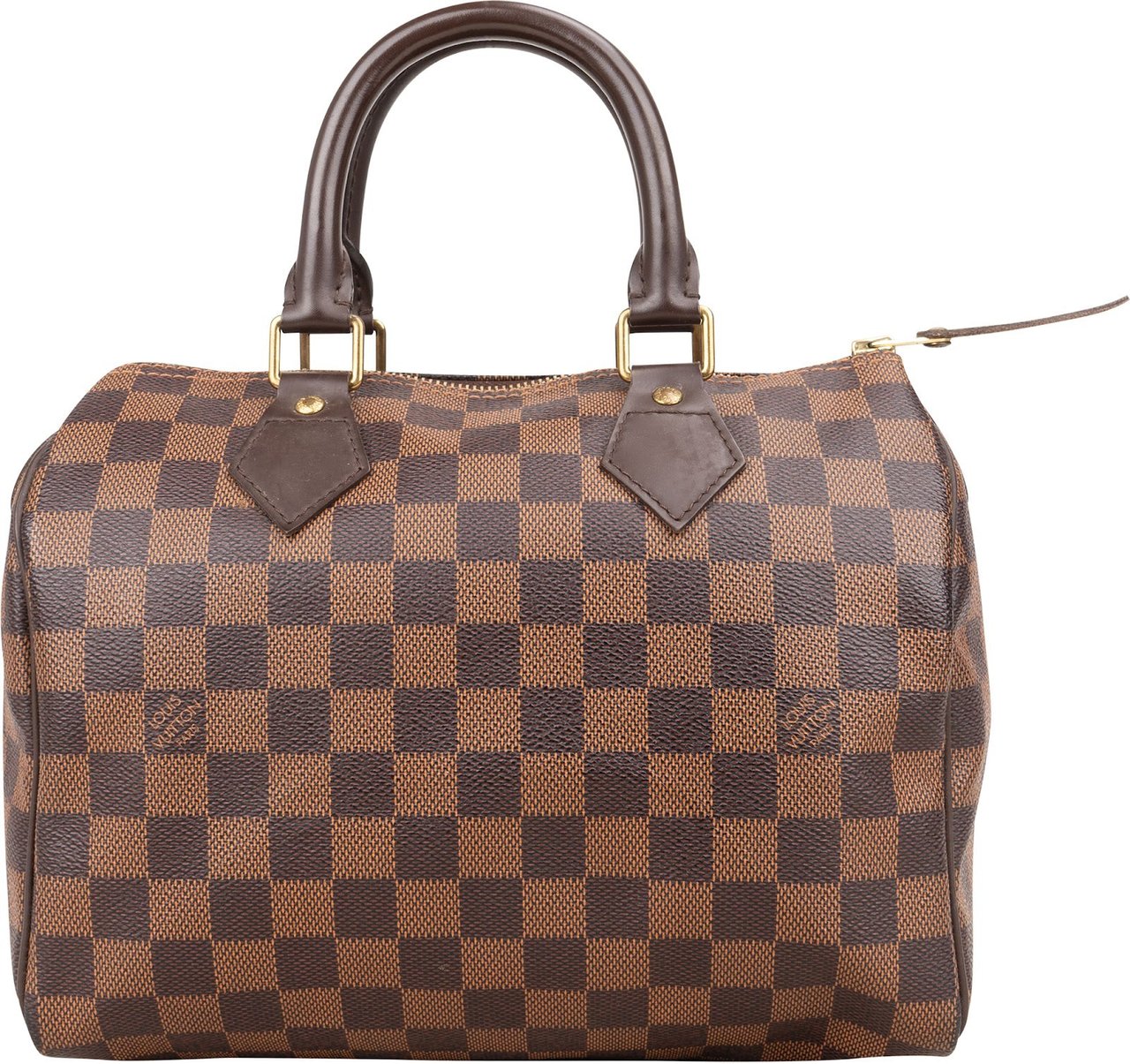 Louis Vuitton Monogram Damier Ebene Speedy 25 Handbag Bruin